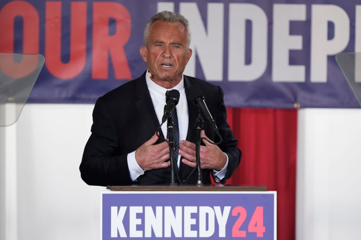 Robert F Kennedy Jr is running as an indepedent candidate in the presidential election (AP)