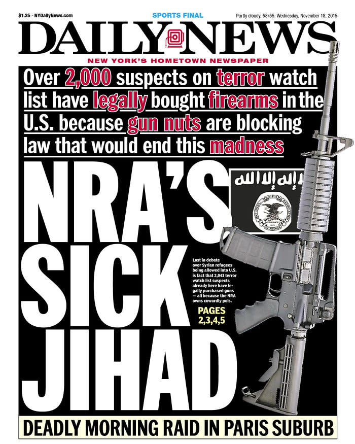 daily news nra sick jihad