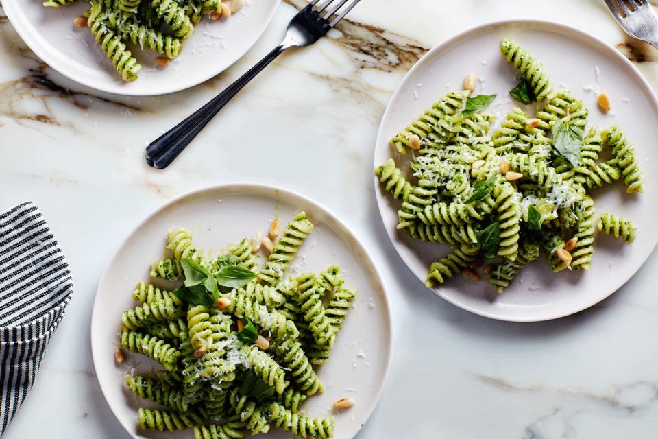 Pesto pasta: a classic for a reason.