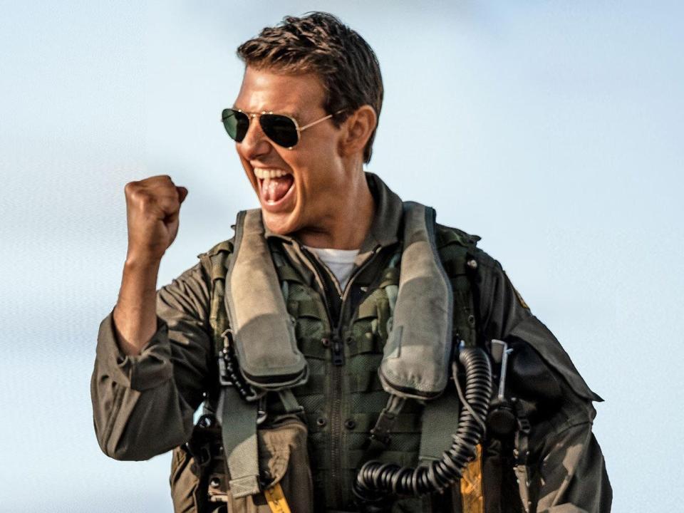 An image of Tom Cruise in "Top Gun: Maverick."