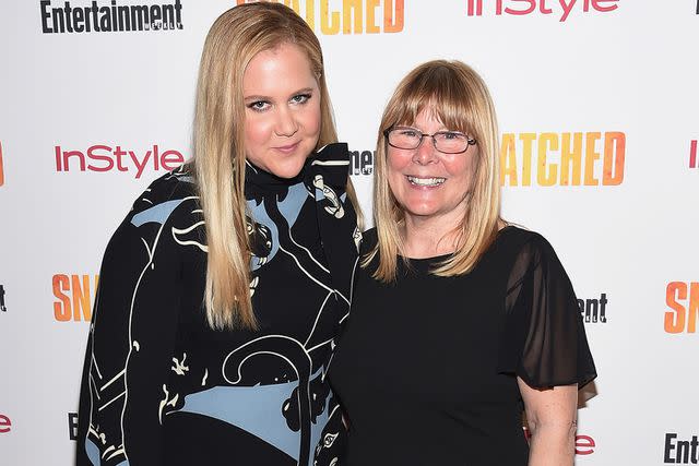 <p>Dimitrios Kambouris/Getty Images</p> Amy Schumer and Sandra Schumer in New York City on May 2, 2017