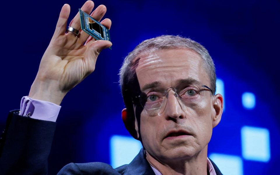 Intel boss Pat Gelsinger delivering a speech in Taipei in June