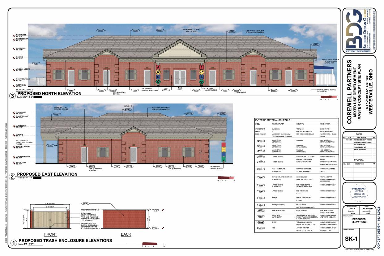 This is a rendering of a new child care facility called The Learning Experience that is to be built in the northwest corner of North State Street and County Line Road.