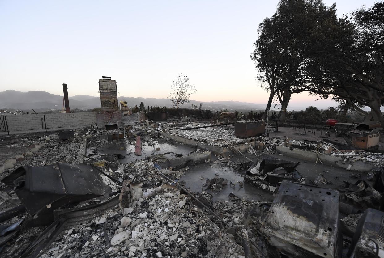 The Woolsey Fire has ravaged people, animals and property in Southern California. (AP)