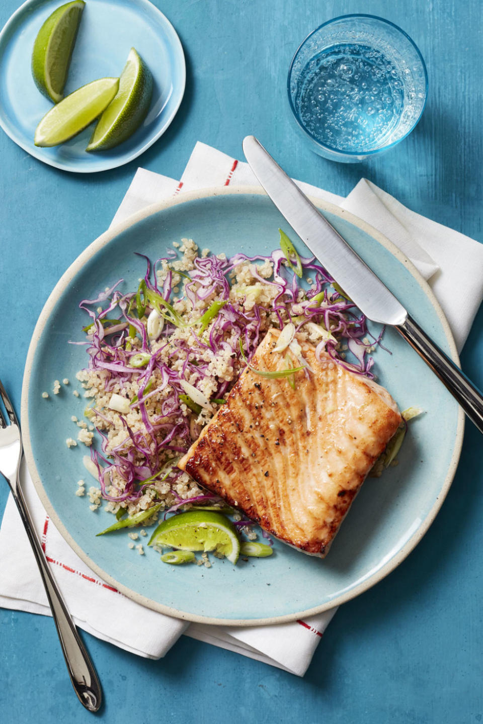 Honey-Spiced Salmon with Quinoa Salad