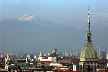 Un'immagine della mole antonelliana di Torino. 
