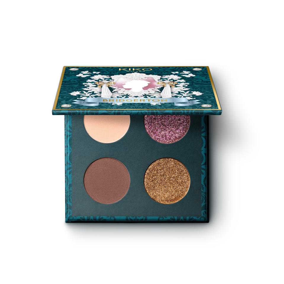 An eyeshadow palette from the Kiko x Bridgerton limited-edition collection.