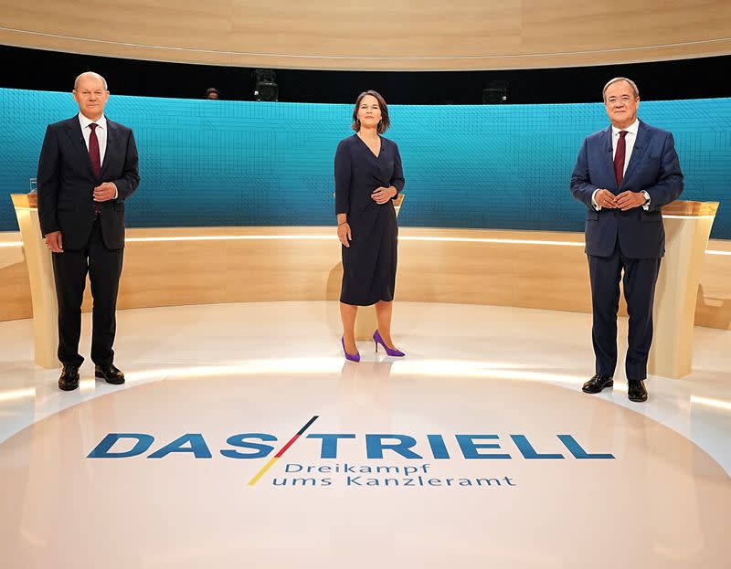 Televised debate of the candidates to succeed Germany's Merkel