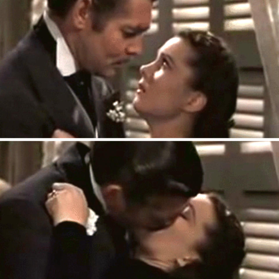 Clark Gable and Vivien Leigh in "Gone with the Wind"