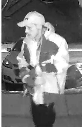 East Lansing Police released this image as part of a vehicle theft investigation. Anyone who knows the identify of this man is asked to call them.