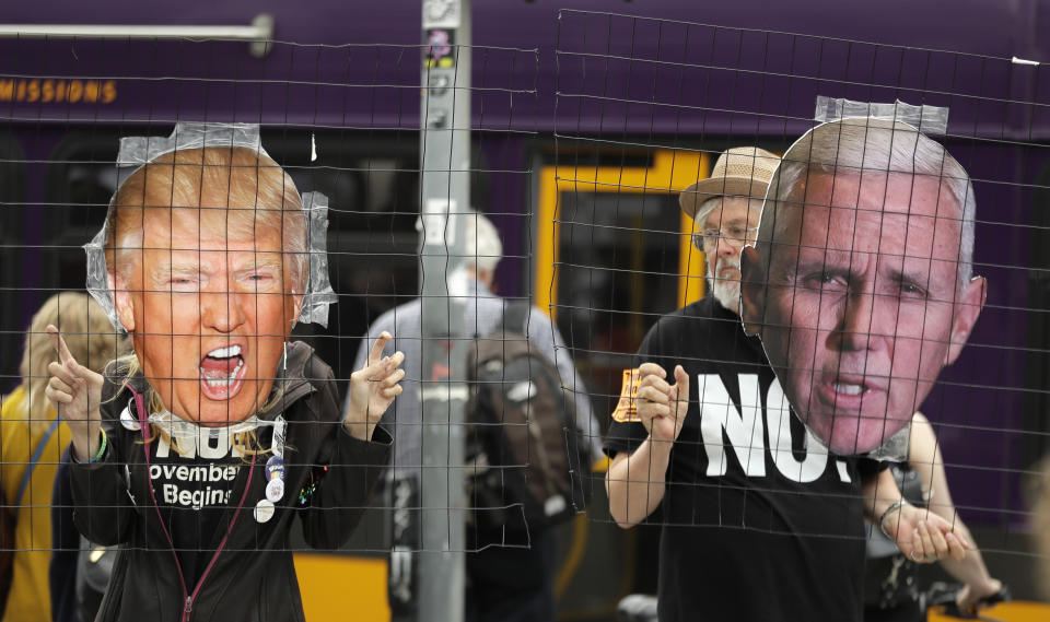 Activists protest Trump’s Supreme Court announcement