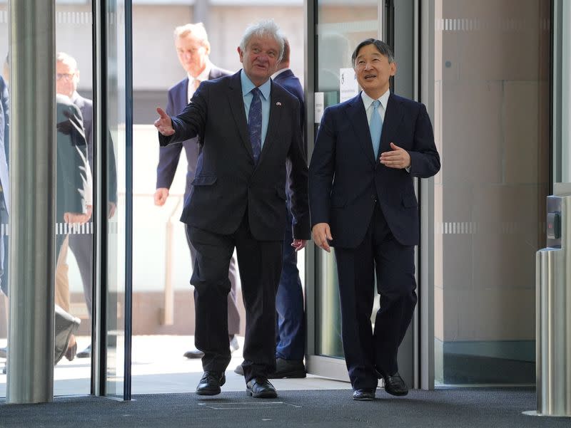 Japan's Emperor Naruhito and his wife visit London