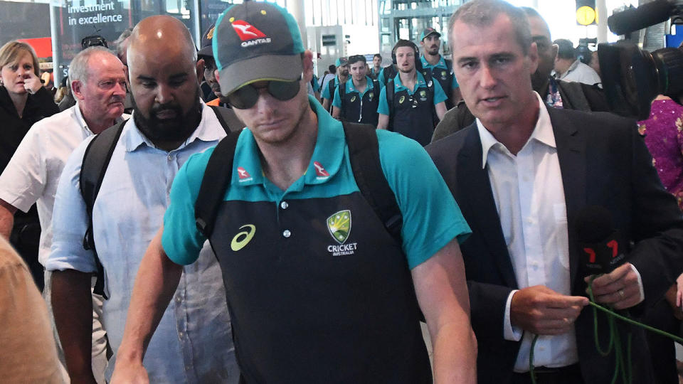 Steve Smith after the ball-tampering scandal. (Photo by Brenton Geach/Gallo Images/Getty Images)