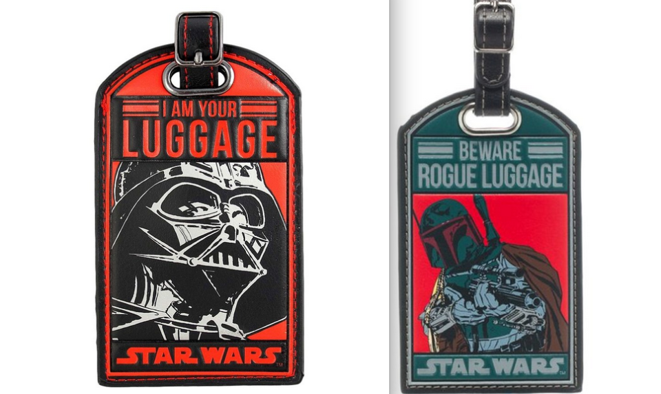 Darth Vader and Boba Fett Luggage Tags