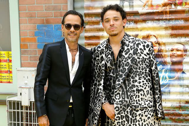 <p>John Lamparski/FilmMagic</p> Marc Anthony and Anthony Ramos