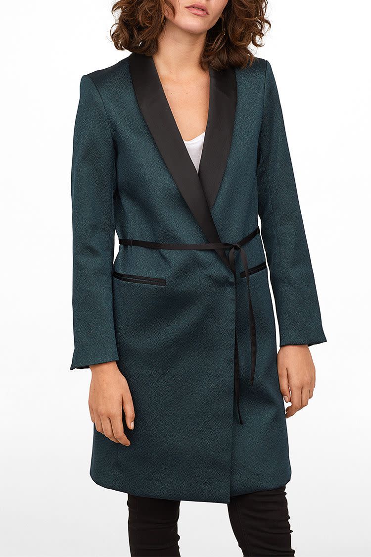 H&M Tuxedo-Collared Coat