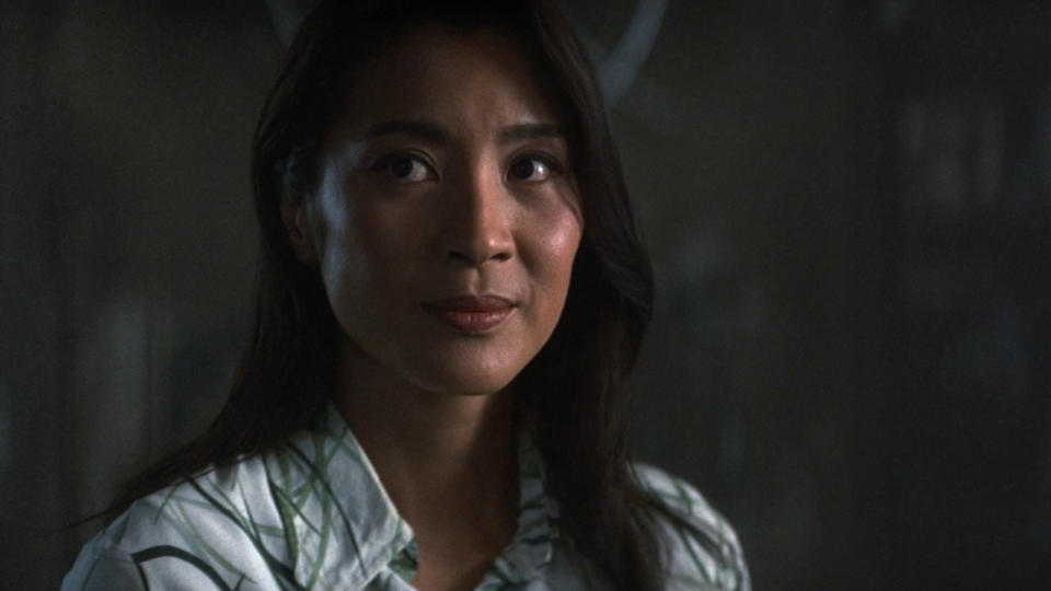 <p> Academy Award winner Michelle Yeoh has been <em>Everything Everywhere All At Once</em>, but early on in her career she was paired up with Pierce Brosnan’s Commander Bond to stop a madman. <em>Tomorrow Never Dies</em> saw the action star playing Wai Lin, a Chinese military officer who wants to prevent World War III as much as 007 does. </p>
