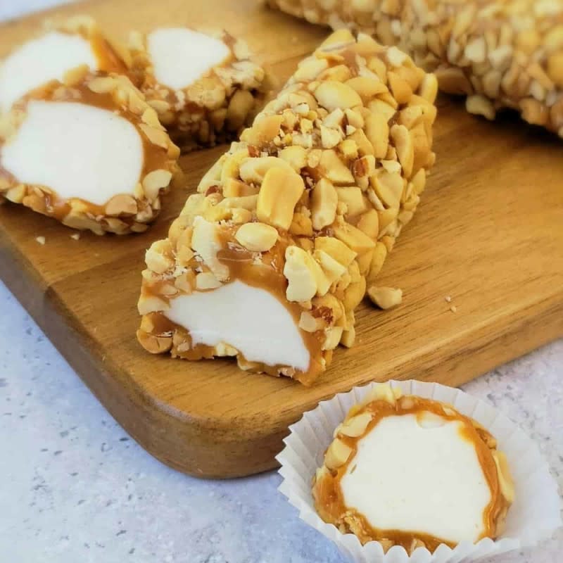 <p>Grits and Gouda</p><p>A shortcut tip makes these super easy!</p><p><strong>Get the recipe: <a href="https://gritsandgouda.com/shortcut-salted-caramel-nut-rolls-peanuts-nougat/?fbclid=IwAR2pOrE6r0idUZ95n6OHTbYgrufarhUyS401Obdyuwpe1hvHabwiA1FuQnQ" rel="nofollow noopener" target="_blank" data-ylk="slk:Shortcut Salted Caramel Nut Rolls;elm:context_link;itc:0;sec:content-canvas" class="link ">Shortcut Salted Caramel Nut Rolls</a></strong></p><p><strong>Related: <a href="https://parade.com/845861/erinschmit/salted-caramel-love-15-recipes-to-enjoy/" rel="nofollow noopener" target="_blank" data-ylk="slk:15 Salted Caramel Recipes;elm:context_link;itc:0;sec:content-canvas" class="link ">15 Salted Caramel Recipes</a></strong></p>