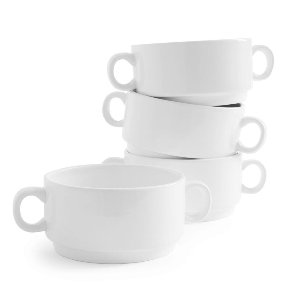 5) Double-Handle Soup Bowls
