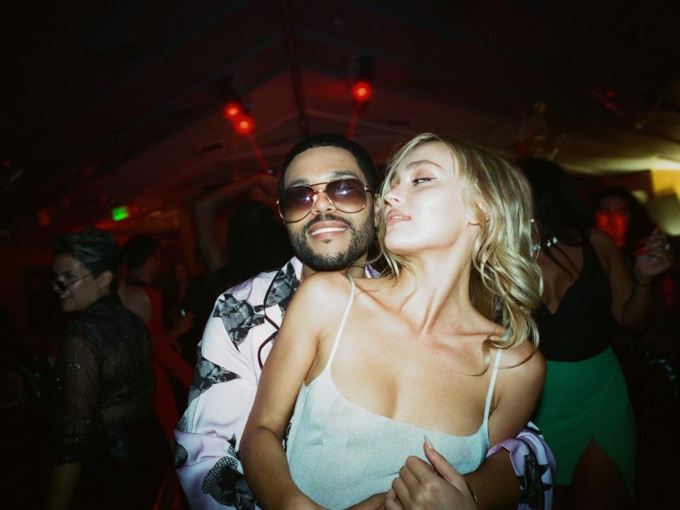 The Weeknd and Lily-Rose Depp in HBO's "The Idol."