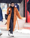 <p>Selena Gomez is in great spirits while filming <em>Only Murders in the Building</em> in Queens, New York on Tuesday.</p>