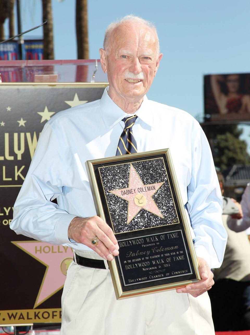Coleman on the walk of fame