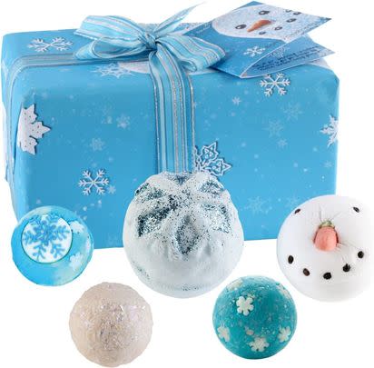 Save 33% on this festive set that includes a mix of fizzing bath bombs, as well as nourishing bath melts.