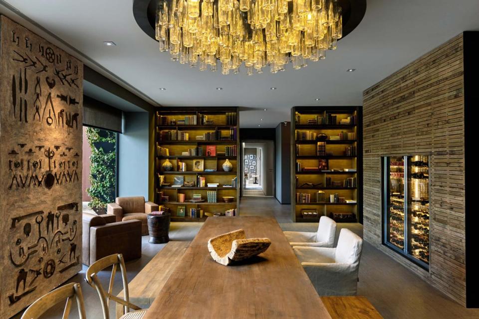 Library at the Six Senses Douro Valley resort in Portugal