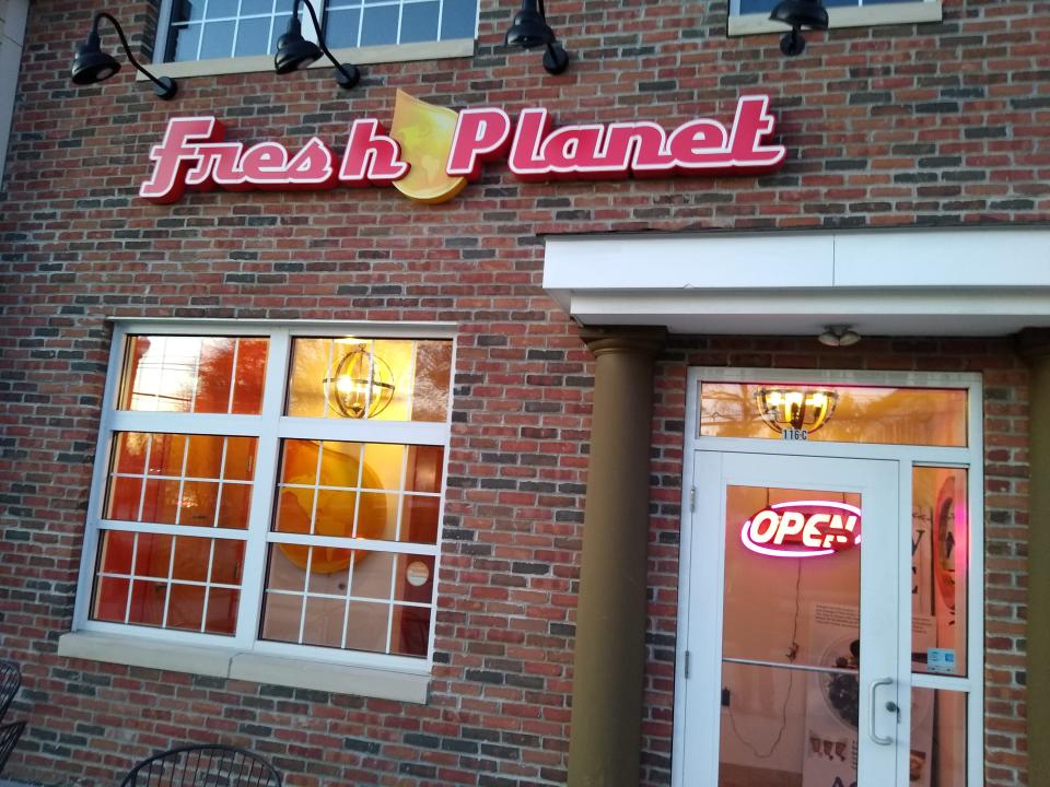 Fresh Planet is at 116 Tallmadge Circle in Tallmadge. It is between North Avenue and Northwest Avenue on the circle.