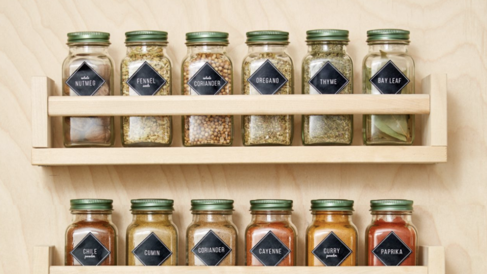 kitchen organization ideas spice rack