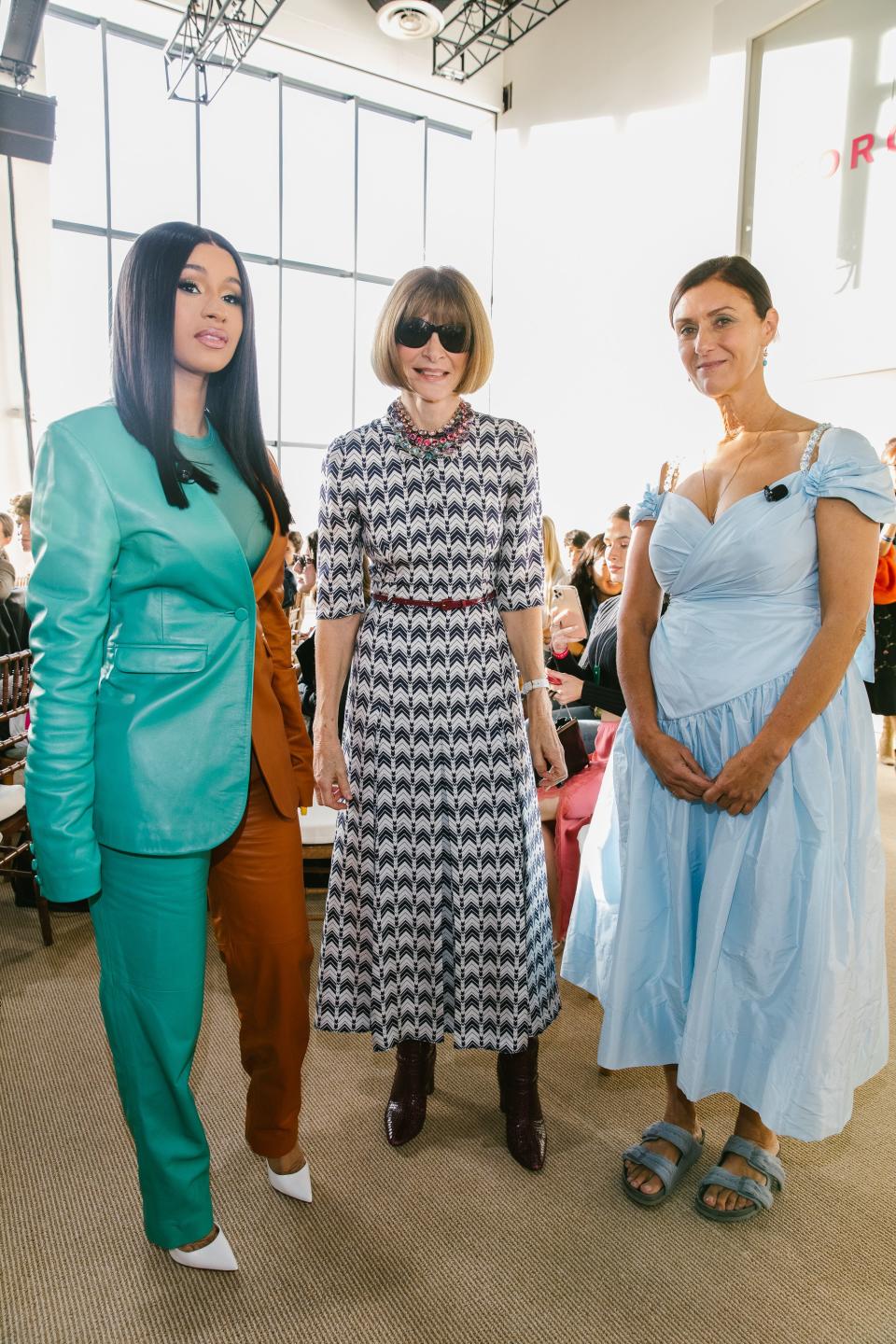 <h1 class="title">Cardi B, Anna Wintour, and Sally Singer</h1><cite class="credit">Photographed by Corey Tenold</cite>