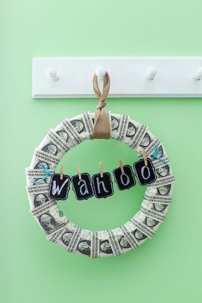 DIY Money Wreath