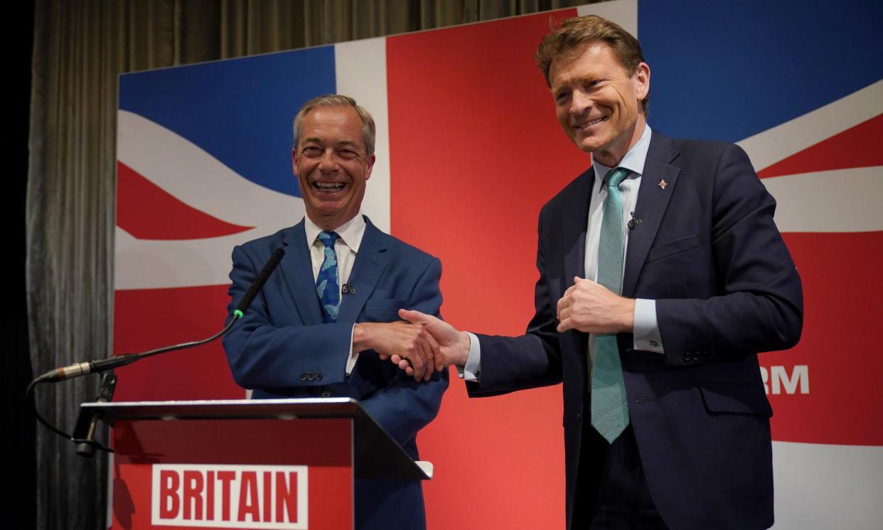 <span>The outgoing leader, Richard Tice (right), has said reaching net zero would ‘make zero difference to climate change’. That’s not true.</span><span>Photograph: Yui Mok/PA Media</span>