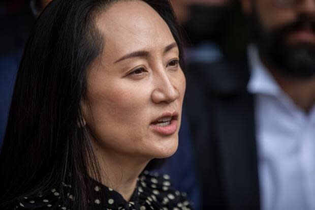 Huawei chief financial officer Meng Wanzhou leaves the B.C. Supreme Court after her extradition charges were dropped in Vancouver. (Ben Nelms/CBC - image credit)