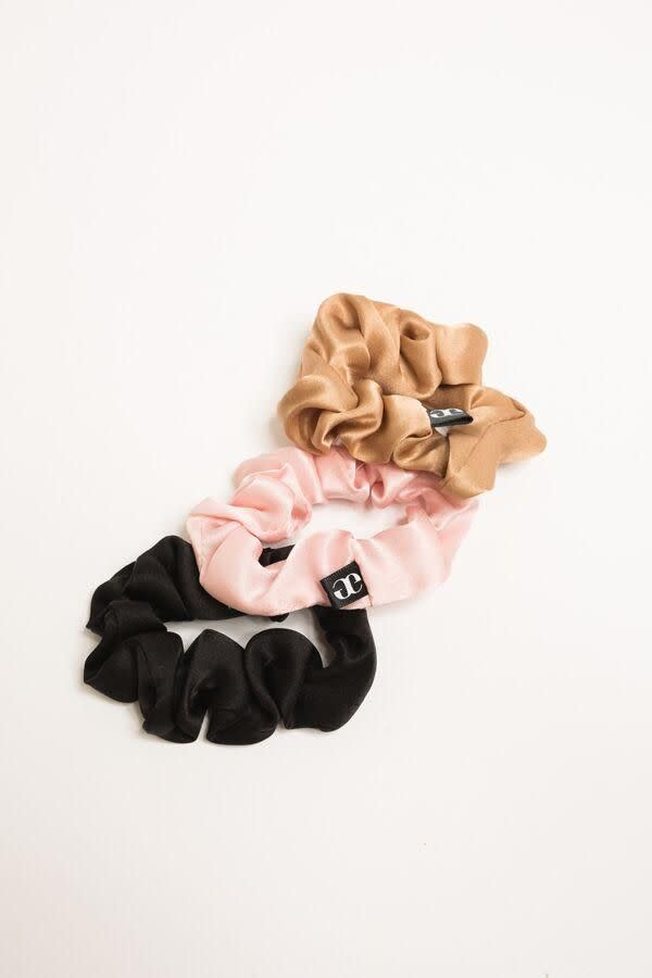 Medium Silk Scrunchie - 3 Pack