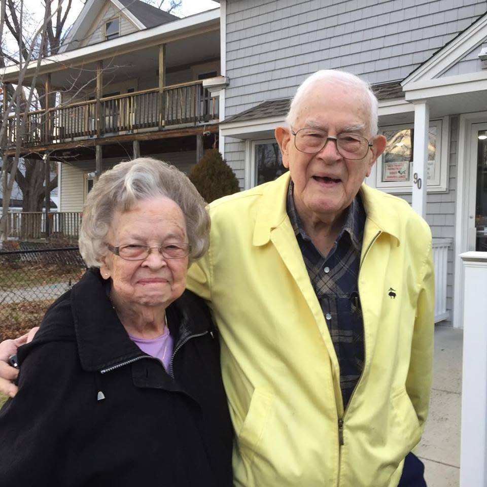 John B. Robinson and his late wife of 70 years, Phyllis Scott Robinson.