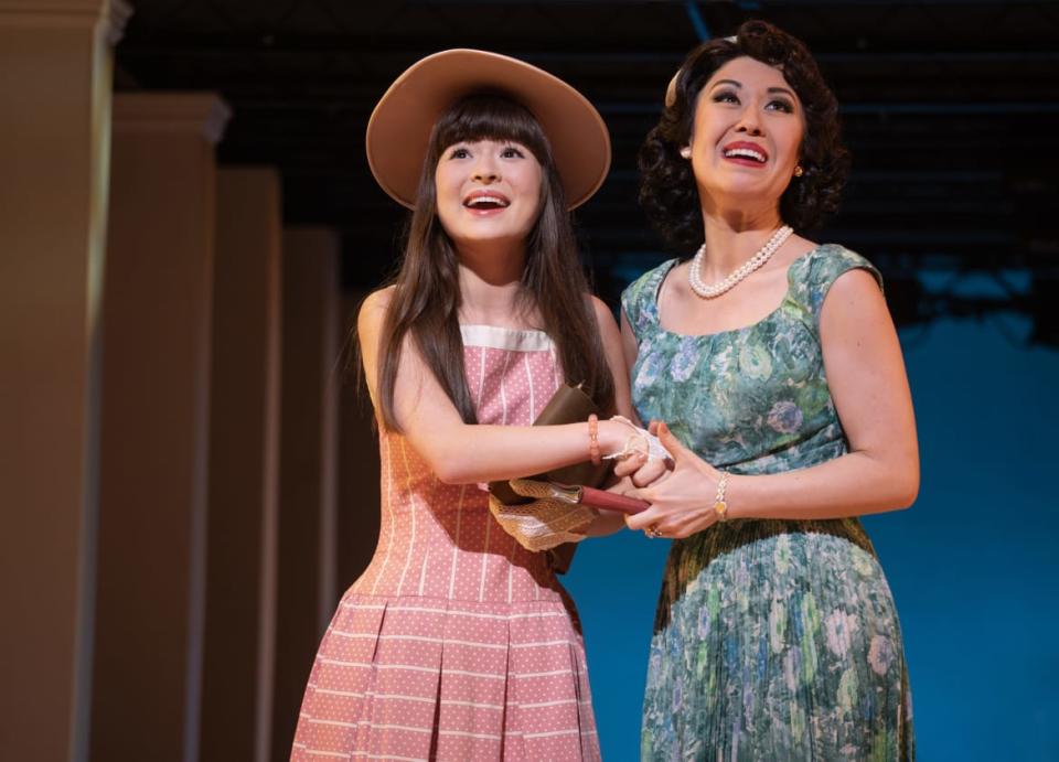 <div class="inline-image__caption"><p>Anna Zavelson, left, and Ruthie Ann Miles in 'The Light in the Piazza.'</p></div> <div class="inline-image__credit">Joan Marcus</div>