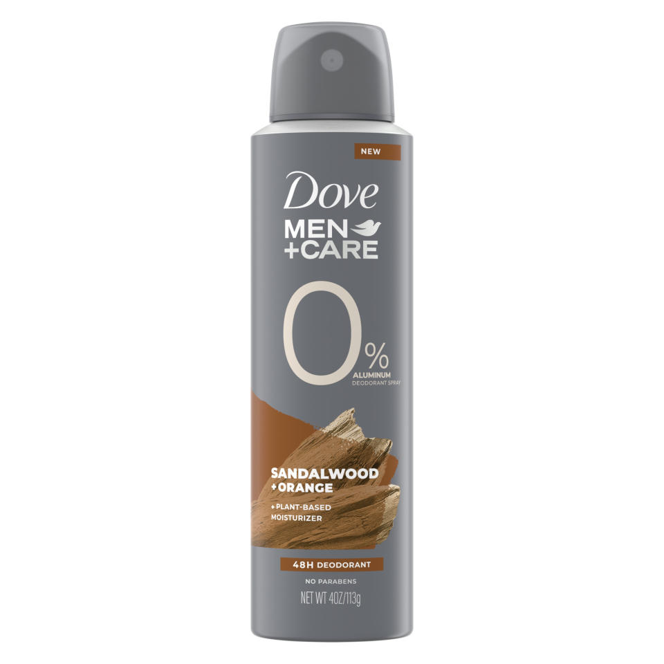Dove Men + Care 0% Aluminum Deodorant Spray; best spray deodorant, spray deodorants