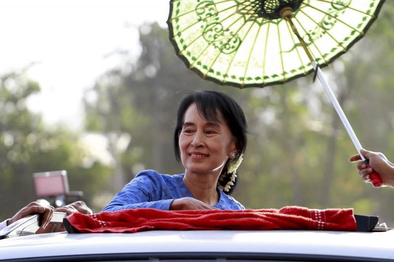 2012年競選緬甸國會議員的翁山蘇姬（Htoo Tay Zar@Wikipedia / CC BY-SA 3.0）
