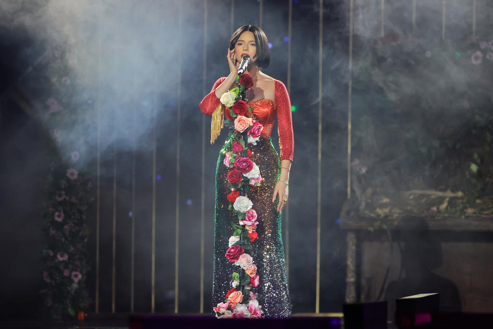 MAngela Aguilar durante 'EstrellaTV's Premios de la Radio' en Expo Santa Fe México, México. (Photo by Manuel Velasquez/Getty Images for Estrella Media)