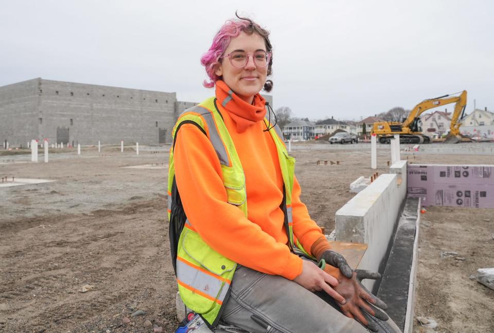 Devyn Maher, an apprentice plumber with Local 51, is one of a small but growing number of women making inroads in the building trades.