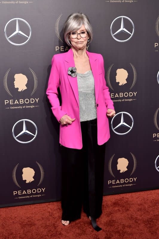 Rita Moreno arrives at the 78th Annual Peabody Awards ceremony May 18, 2019, in New York City. The actor turns 92 on December 11. File Photo by Steven Ferdman/UPI