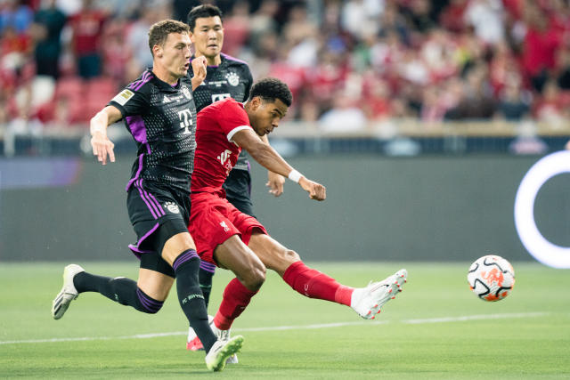 Bayern defeat Liverpool in high-scoring Singapore friendly as Premier  League return nears