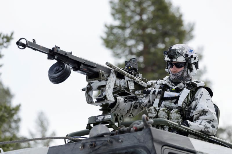 Finnish and Swedish troops participate in NATO's Nordic Response 24 exercise near Hetta