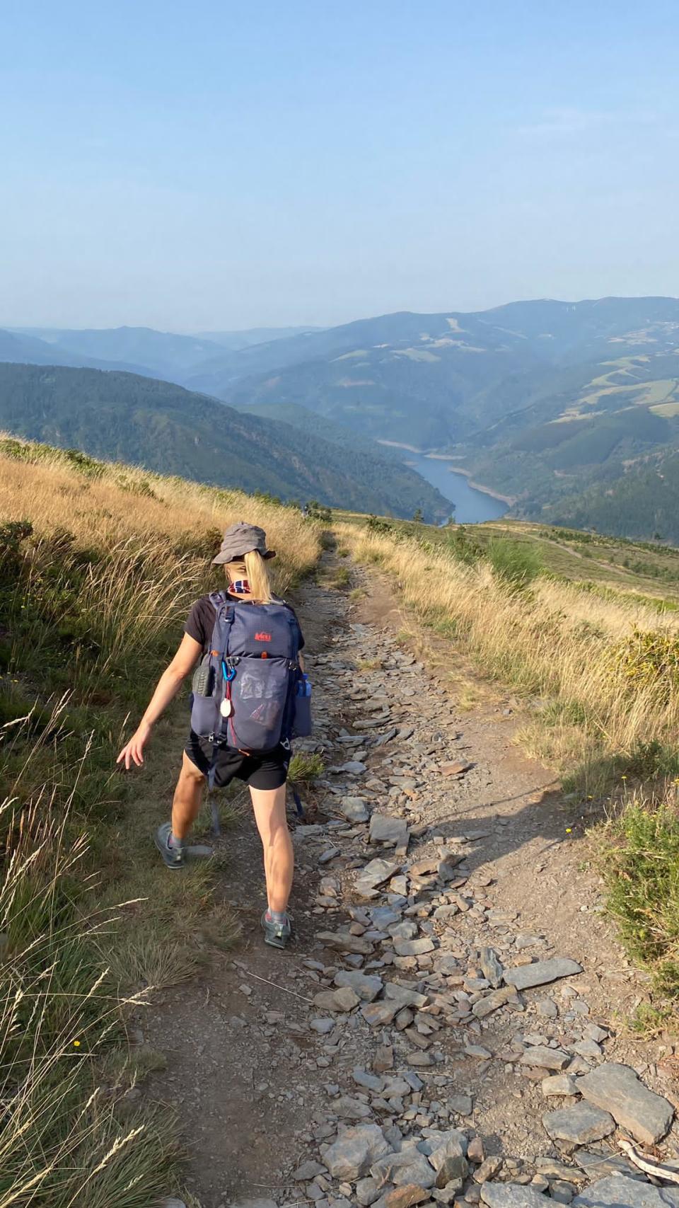 Megan Thorson hiking the Camino de Santiago