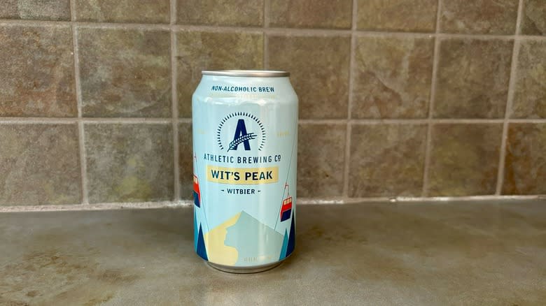 Can Wit's Peak non-alcoholic beer