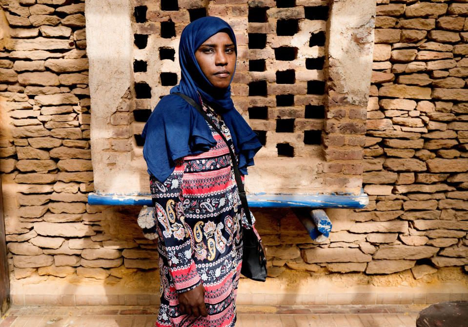 Mai Atya, 27, a musician, poses for a photograph in Khartoum, Sudan, July 2, 2019. (Photo: Umit Bektas/Reuters)