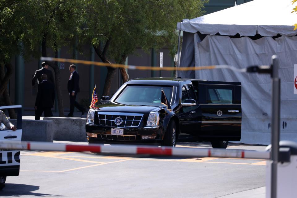 Sin debate sobre el control de armas, Trump visitó a las víctimas de Las Vegas