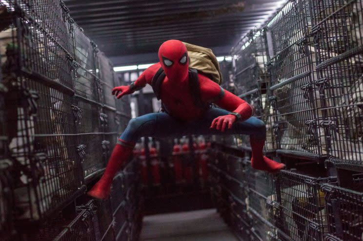 Spidey… is cleaning up at the box office – Credit: Sony Pictures