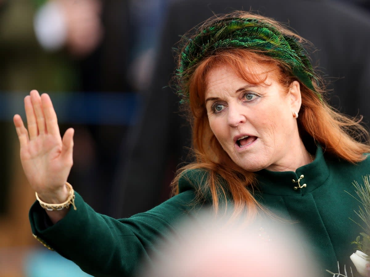 Sarah Ferguson attends the British royal family’s Christmas Day service at St Mary Magdalene’s Church, 2023 (REUTERS/Chris Radburn)